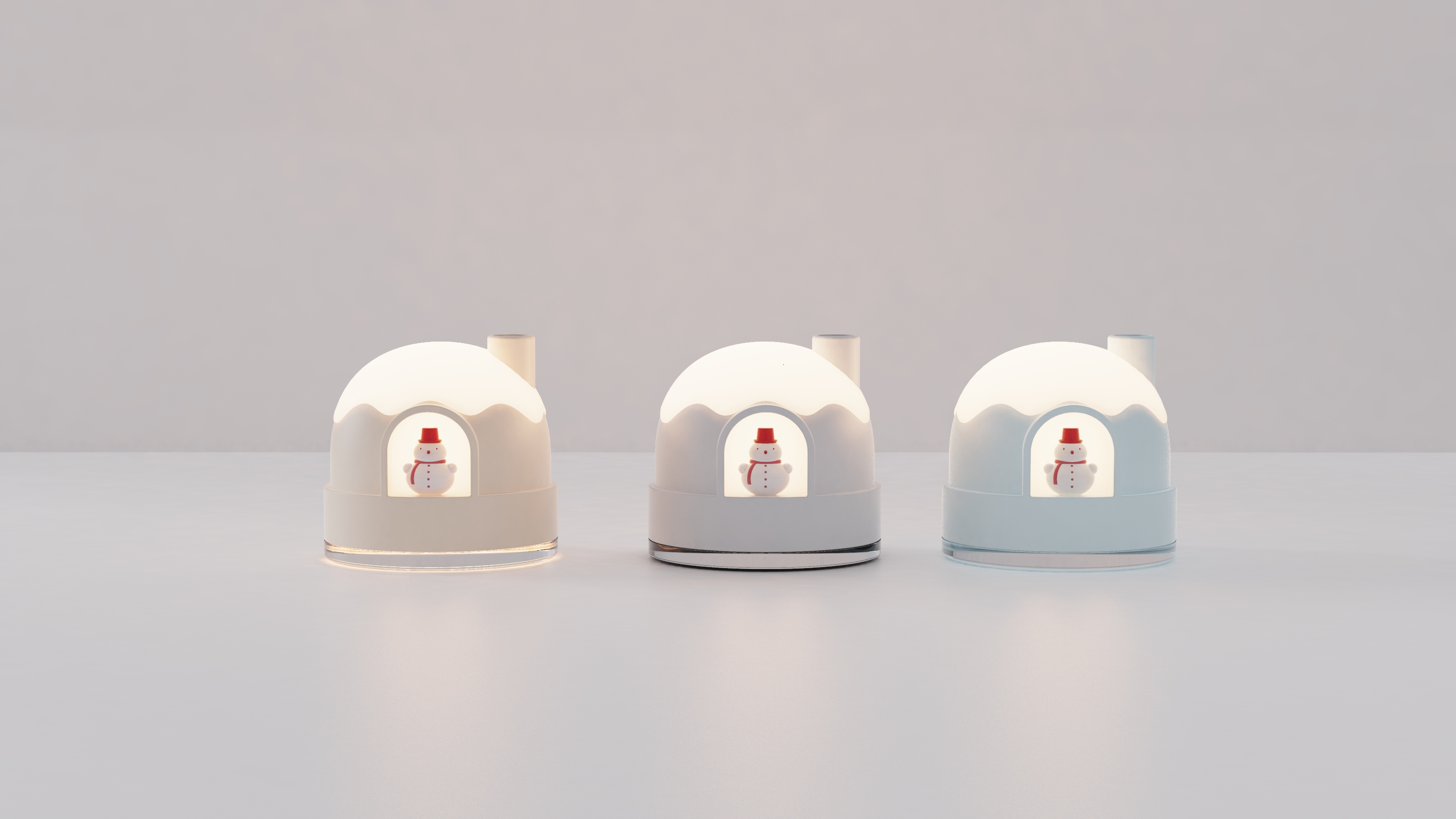 Humidifier，Snow house，snowman，lovely，