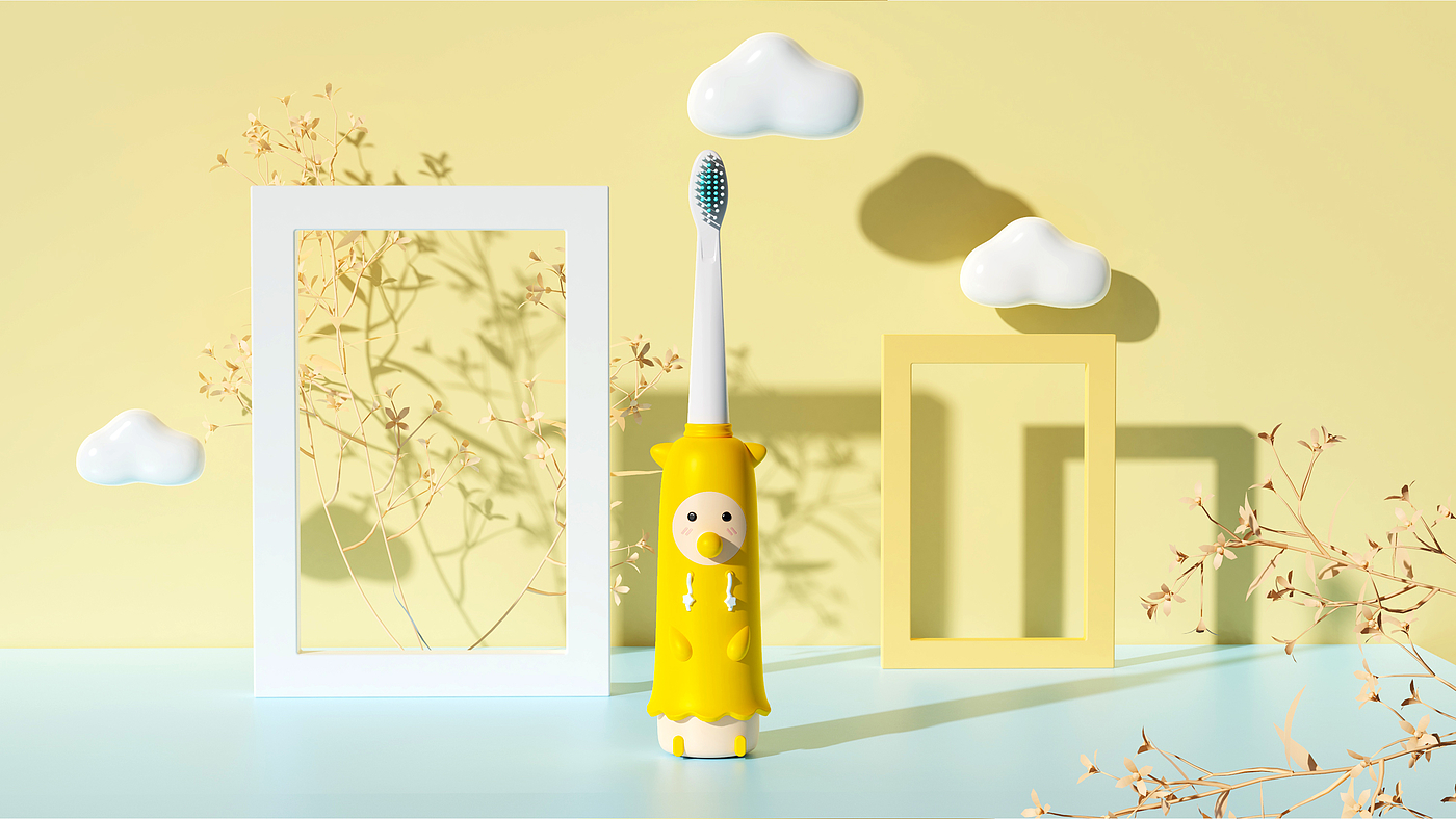 Children's toothbrush，lovely，Cartoon，toothbrush，