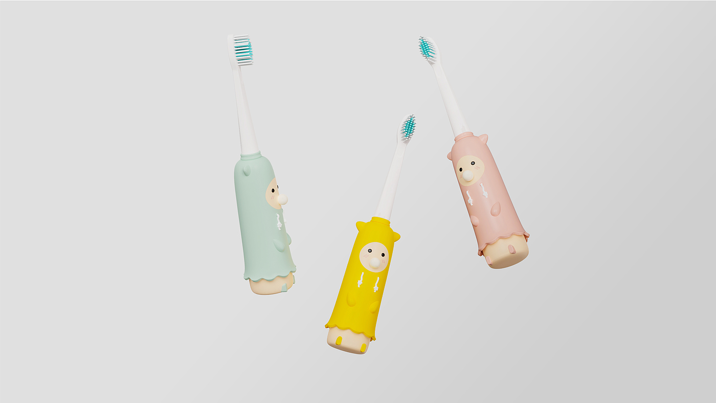 Children's toothbrush，lovely，Cartoon，toothbrush，