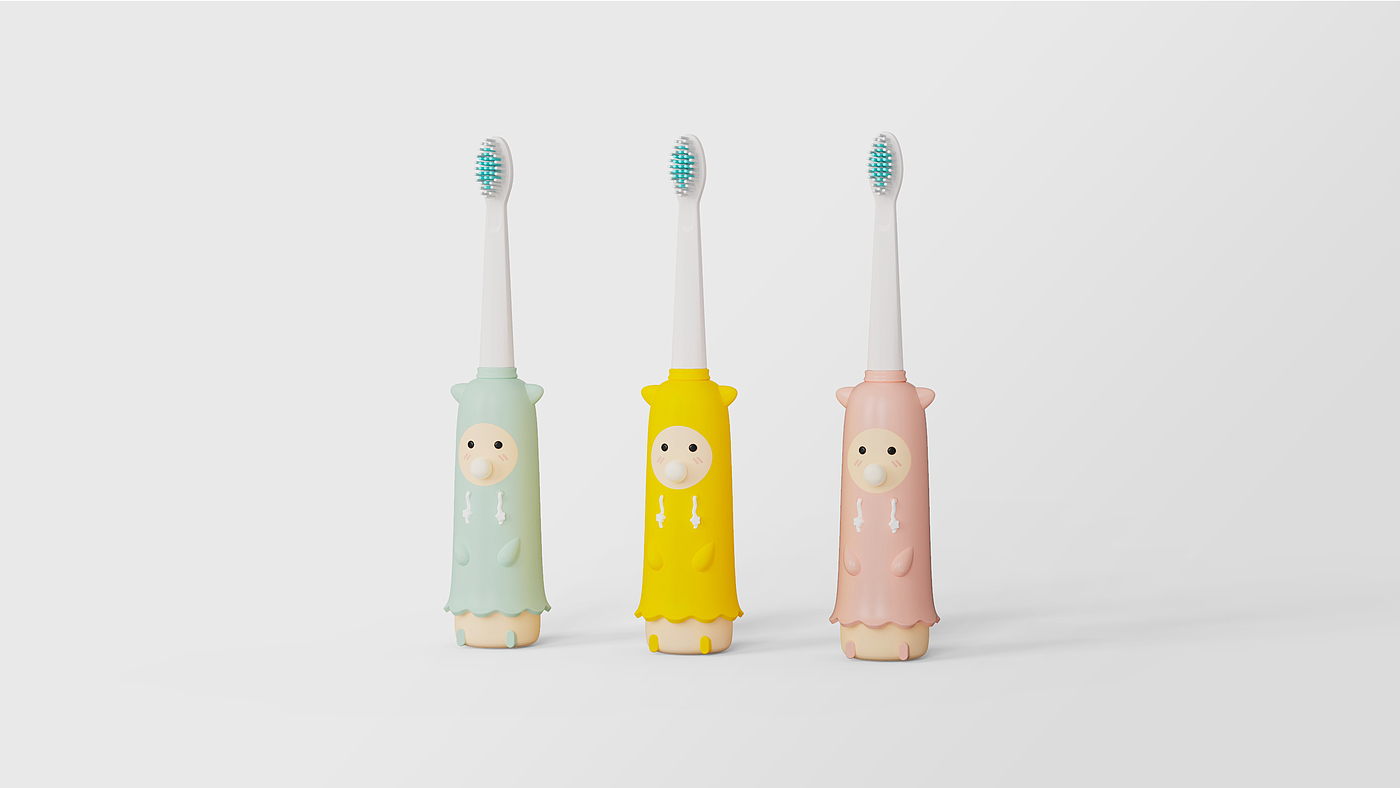 Children's toothbrush，lovely，Cartoon，toothbrush，