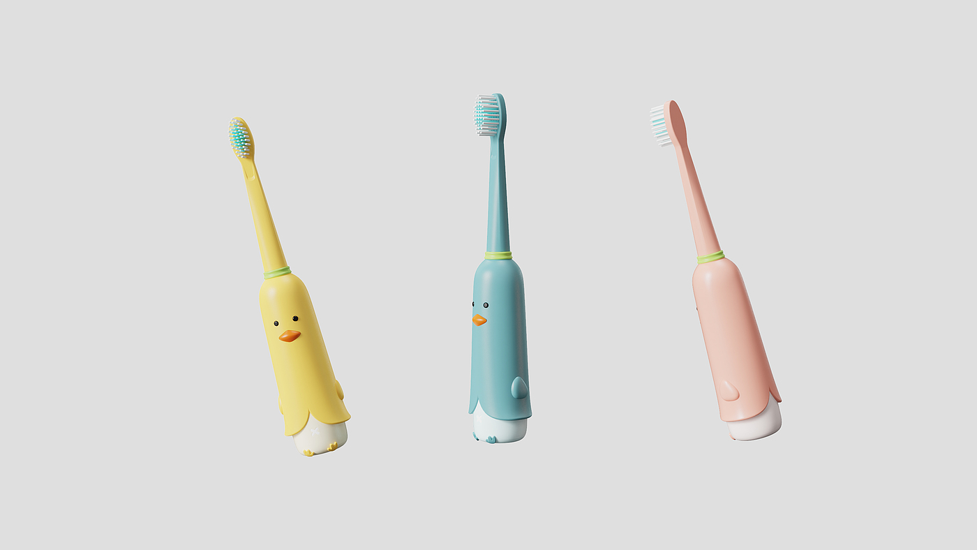 Children's toothbrush，lovely，Cartoon，toothbrush，