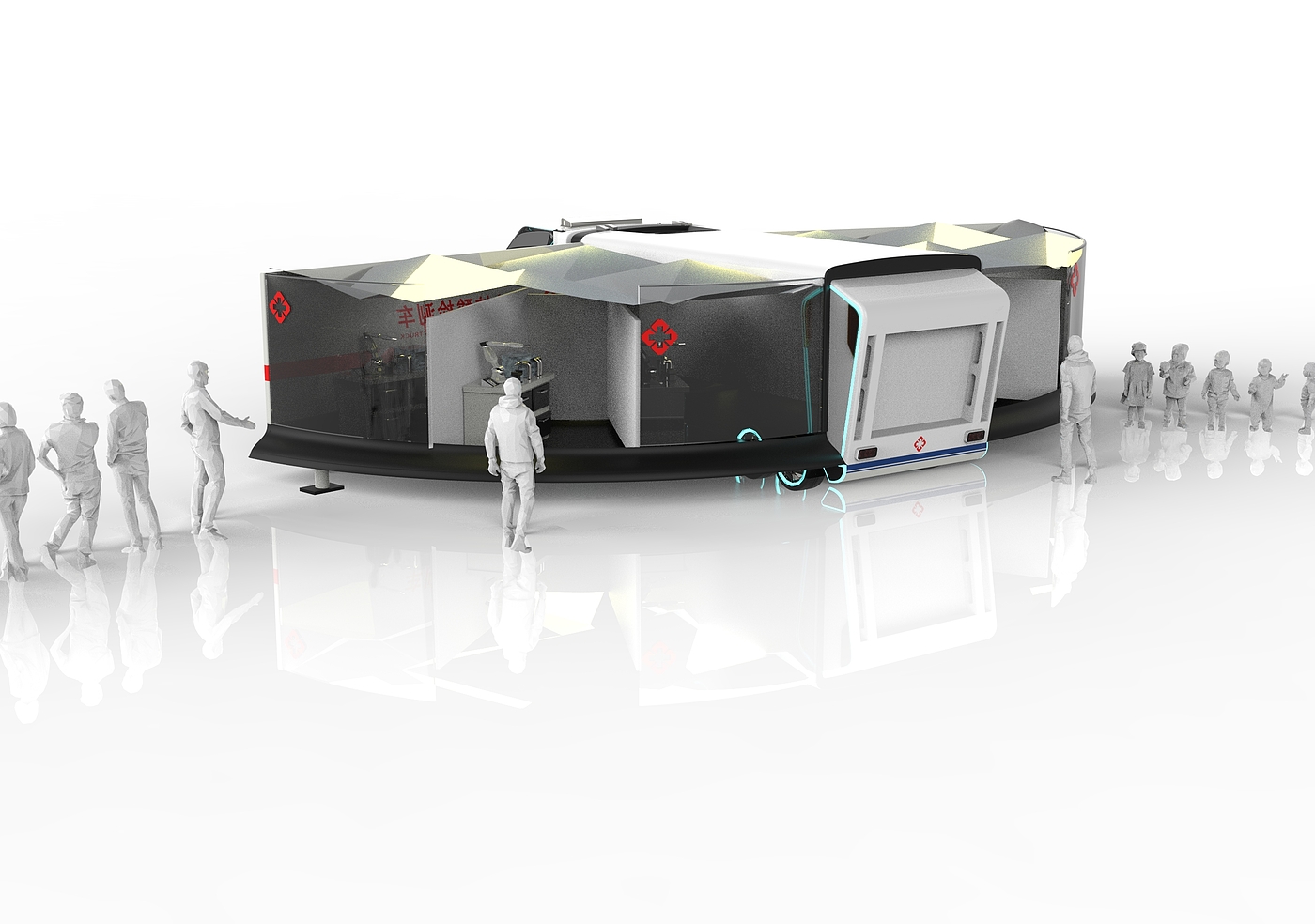 nucleic acid，Inspection vehicle，conceptual design，Nucleic acid detection vehicle，New crown detection vehicle，
