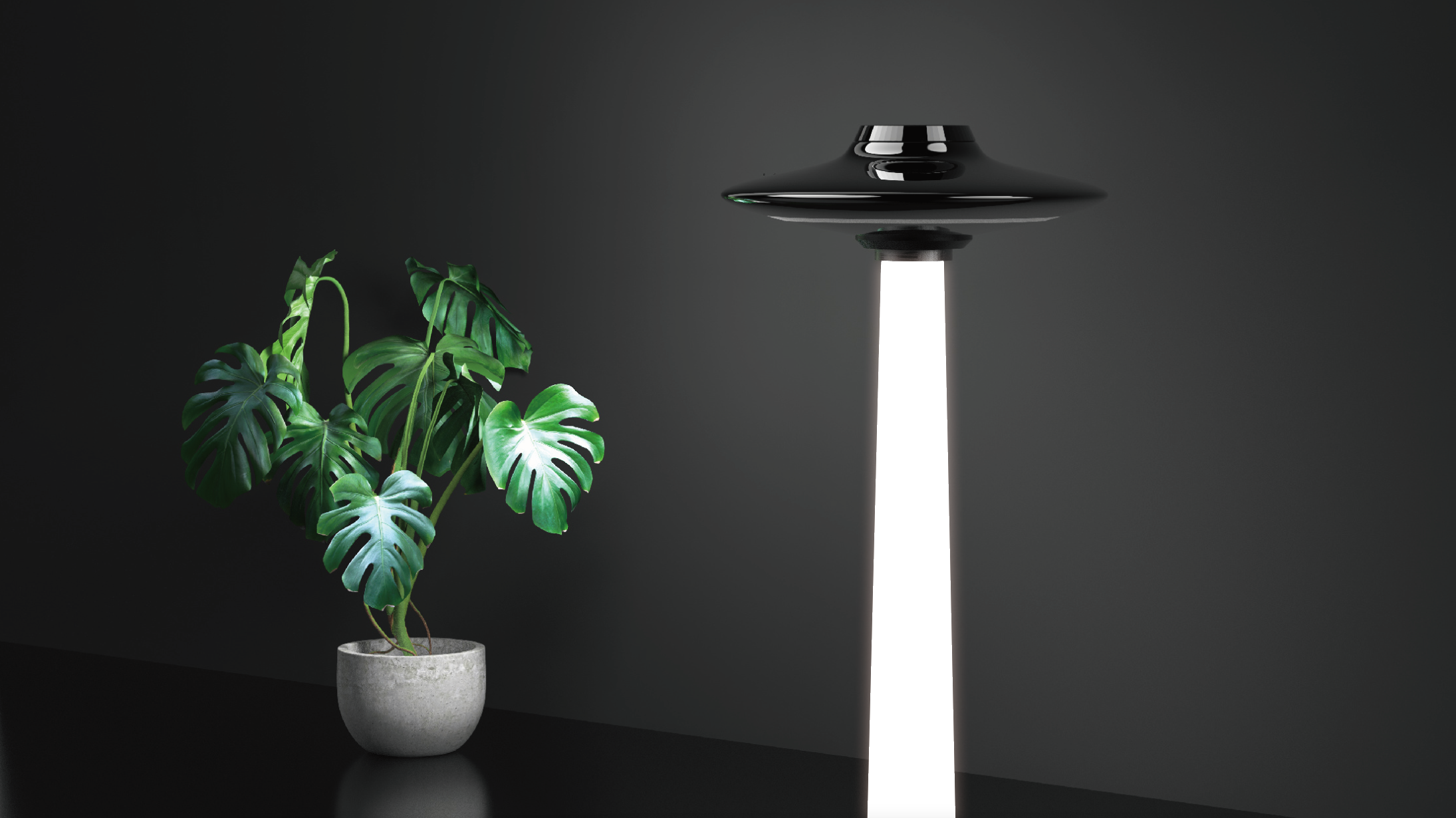 lamp，Floor lamp，airship，science fiction，science and technology，lighting，Atmosphere lamp，