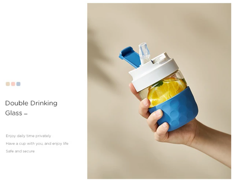Soft double drinking cup，