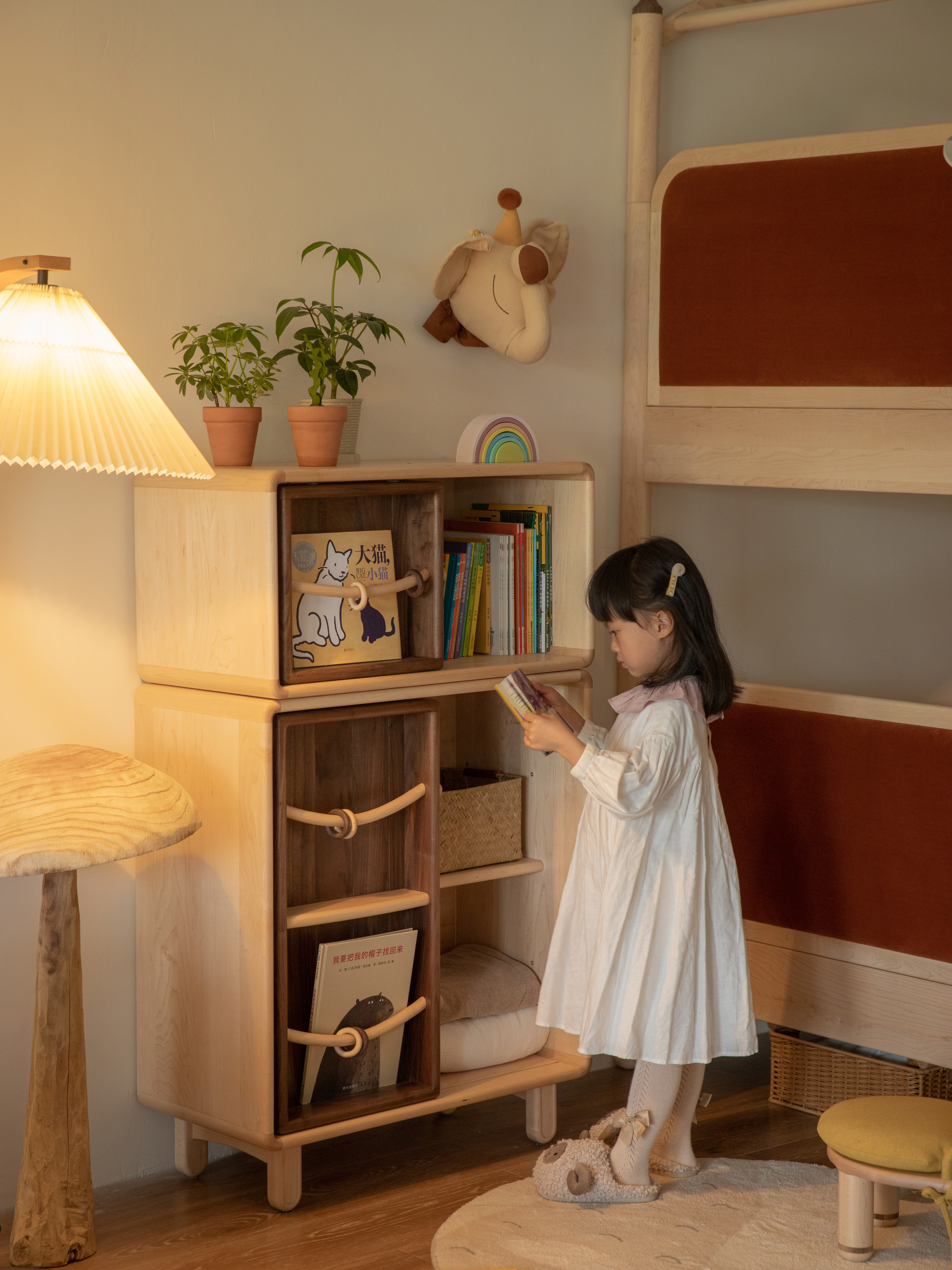 furniture design ，Children's furniture，Original design，Children bed，Storage cabinet，Bookcase，bookshelf，