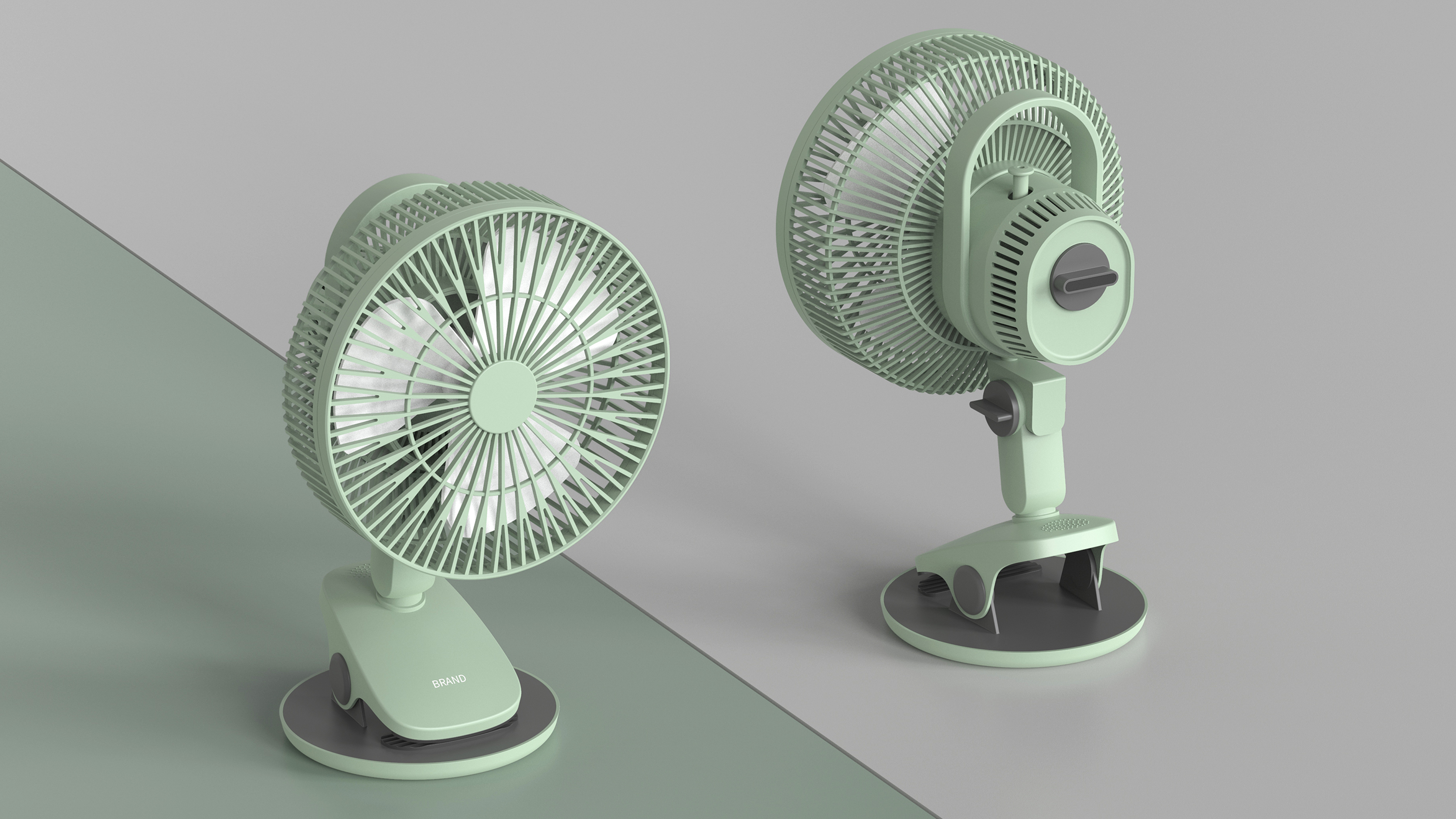 Fan，product design，Desk fan，Shaking fan，