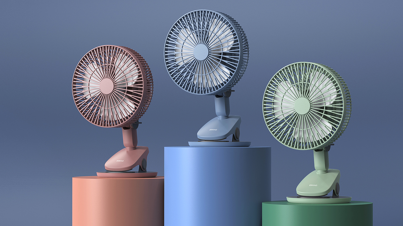 Fan，product design，Desk fan，Shaking fan，