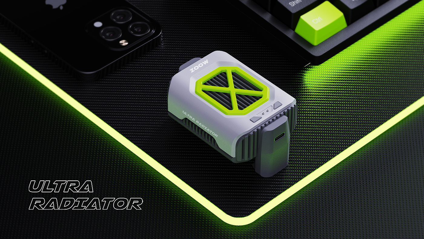 Mobile Accessories，Cool tide，Mecha，dissipate heat，Sense of science and technology，