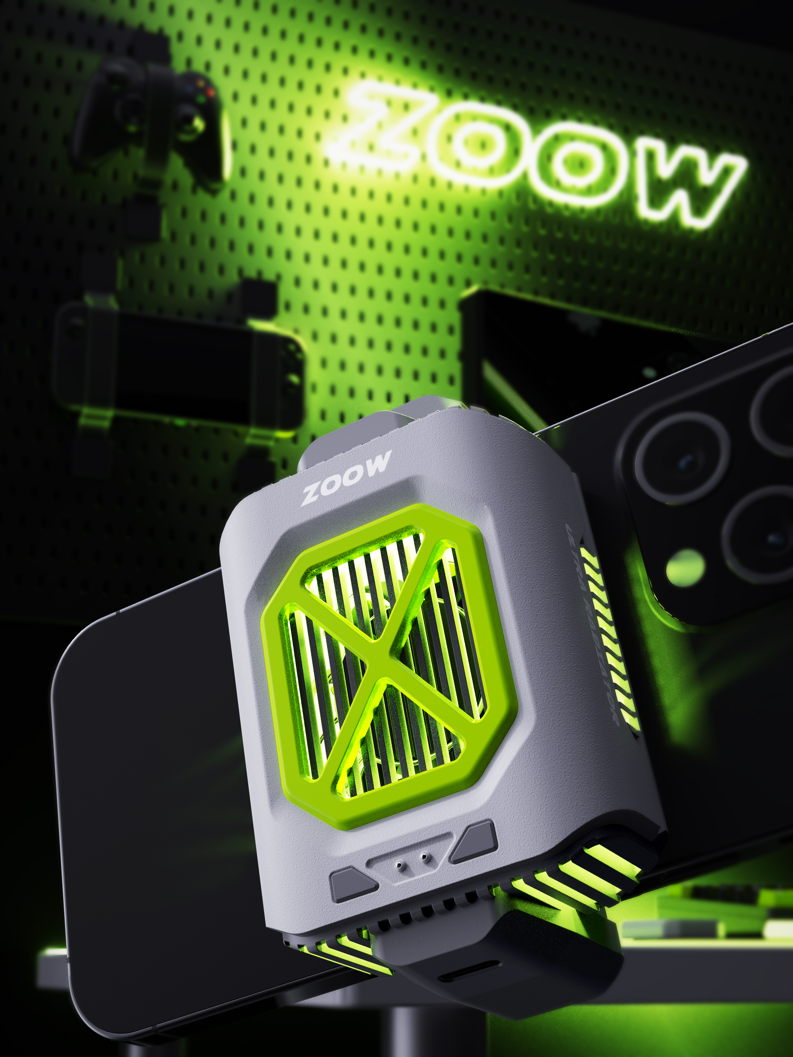 Mobile Accessories，Cool tide，Mecha，dissipate heat，Sense of science and technology，