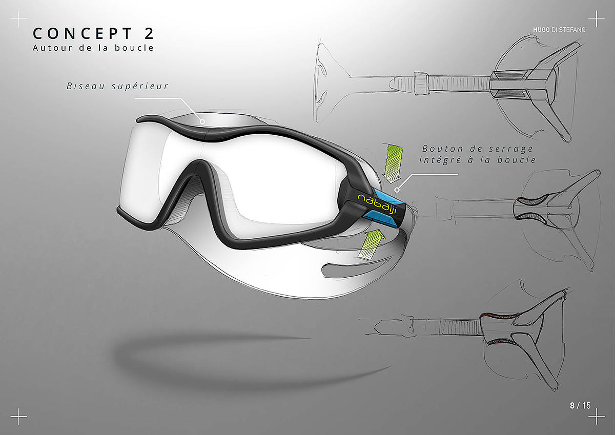 NABAIJI，Swimming goggles，conceptual design，product design，