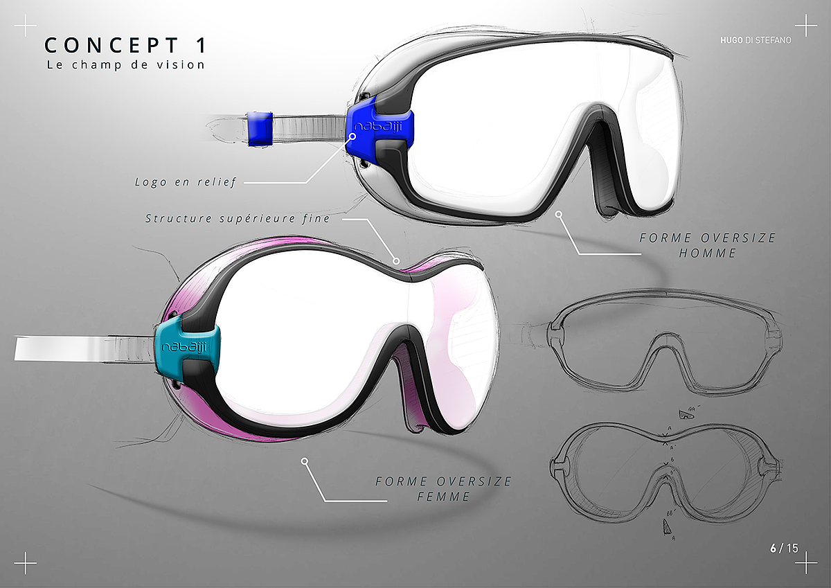 NABAIJI，Swimming goggles，conceptual design，product design，