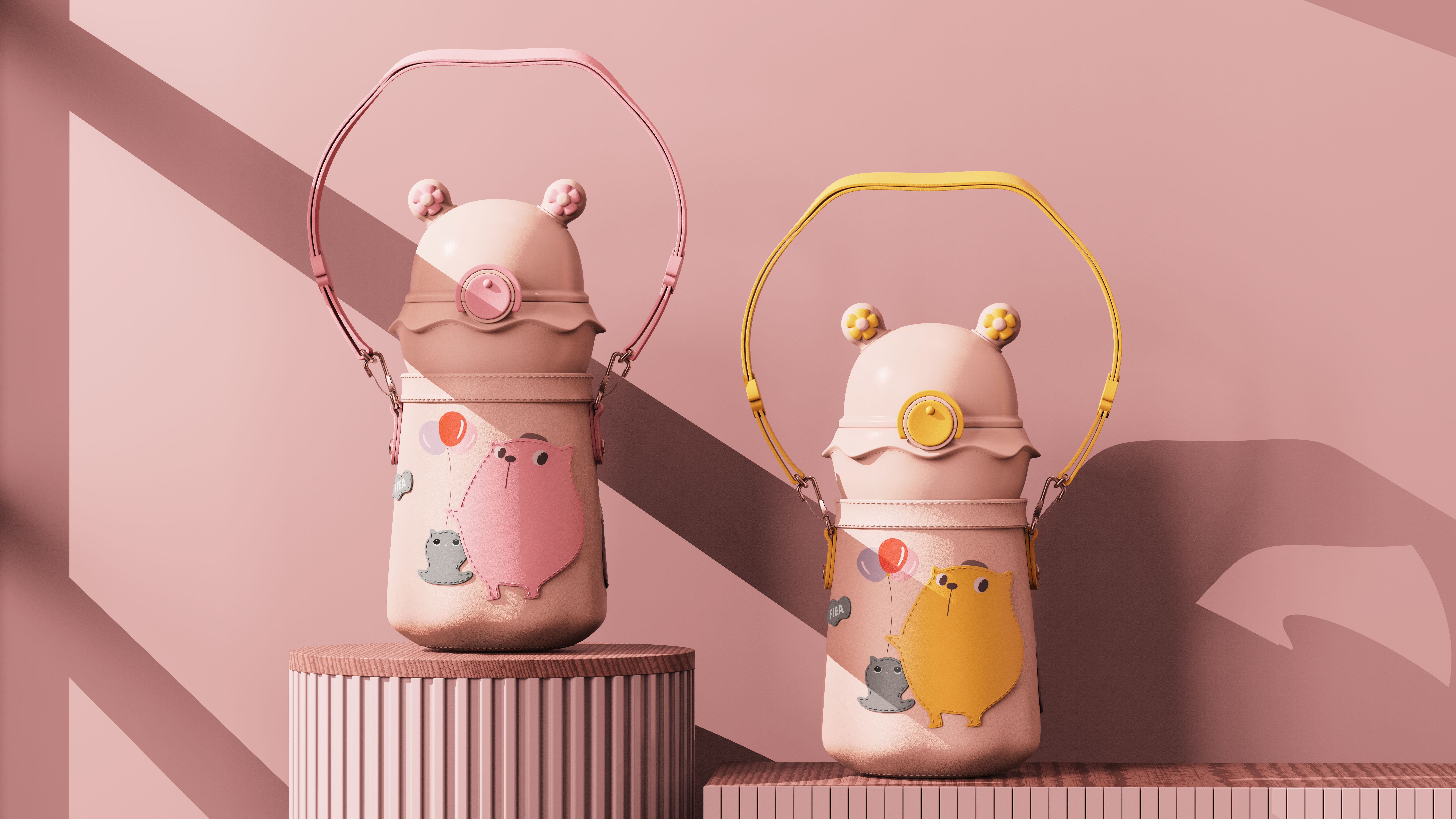 children，vacuum cup，Children's thermos cup，Women's mug，glass，lovely，Water cup，Little fisherman，