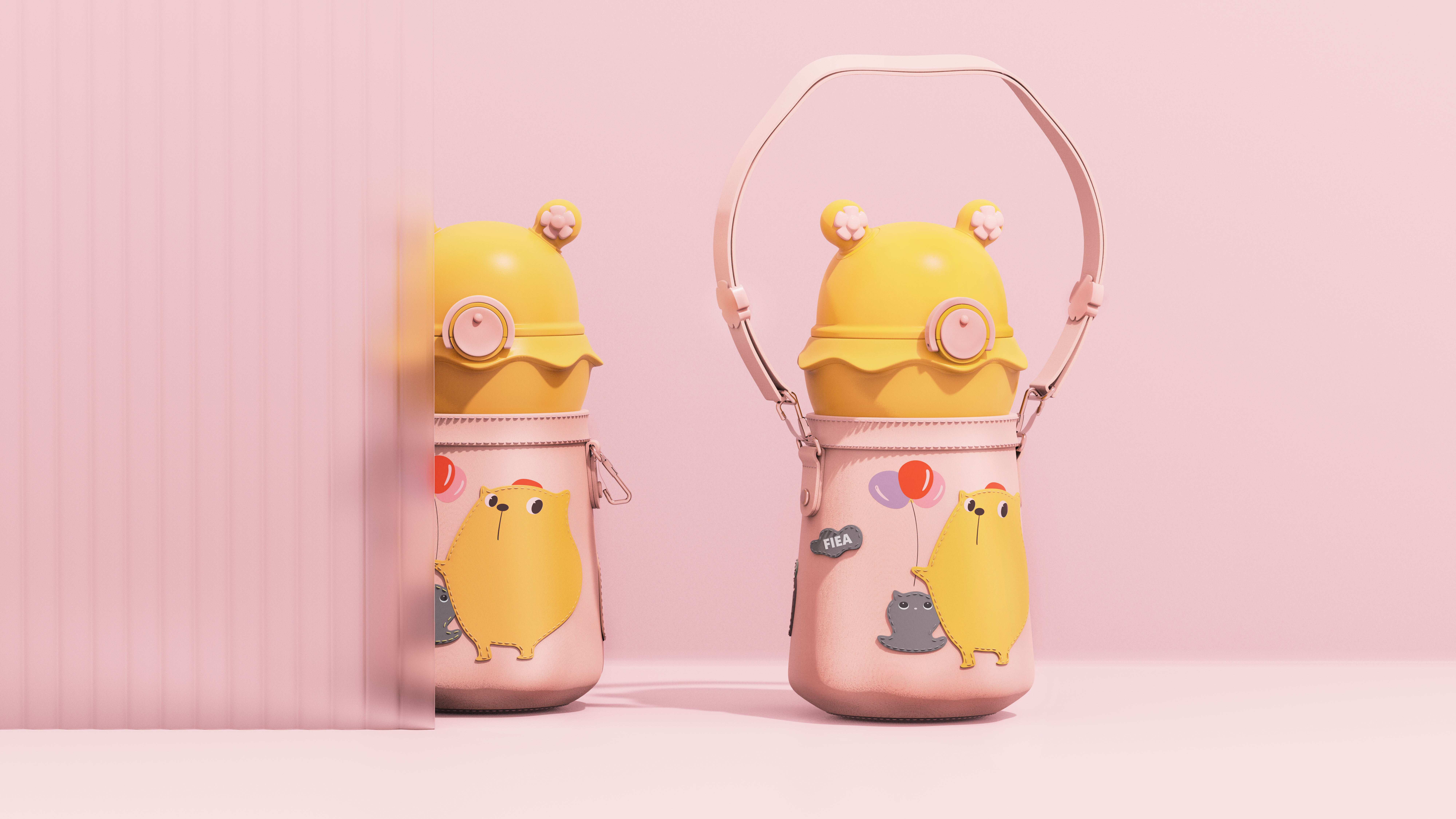 children，vacuum cup，Children's thermos cup，Women's mug，glass，lovely，Water cup，Little fisherman，