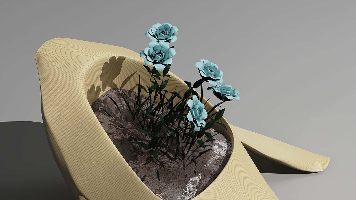 Bionic flowerpot，product design，