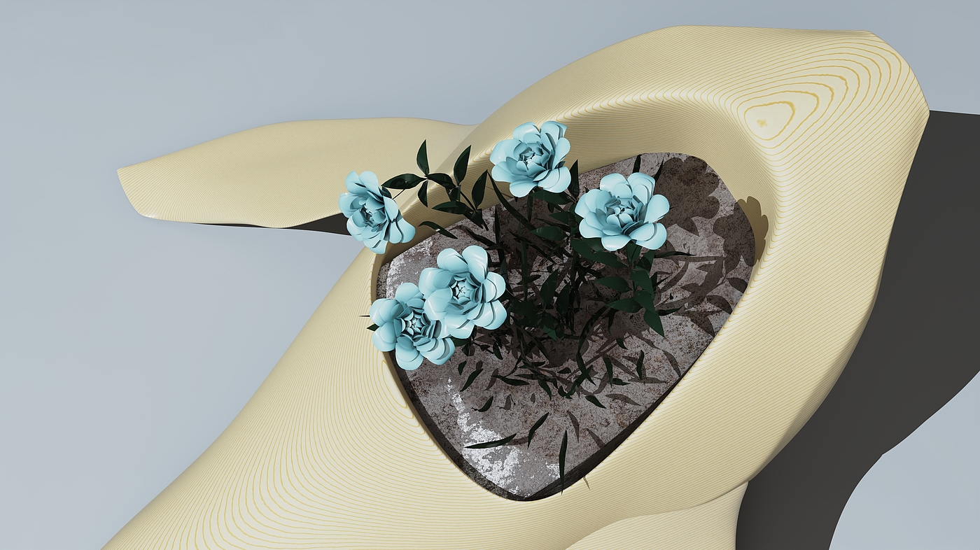 Bionic flowerpot，product design，