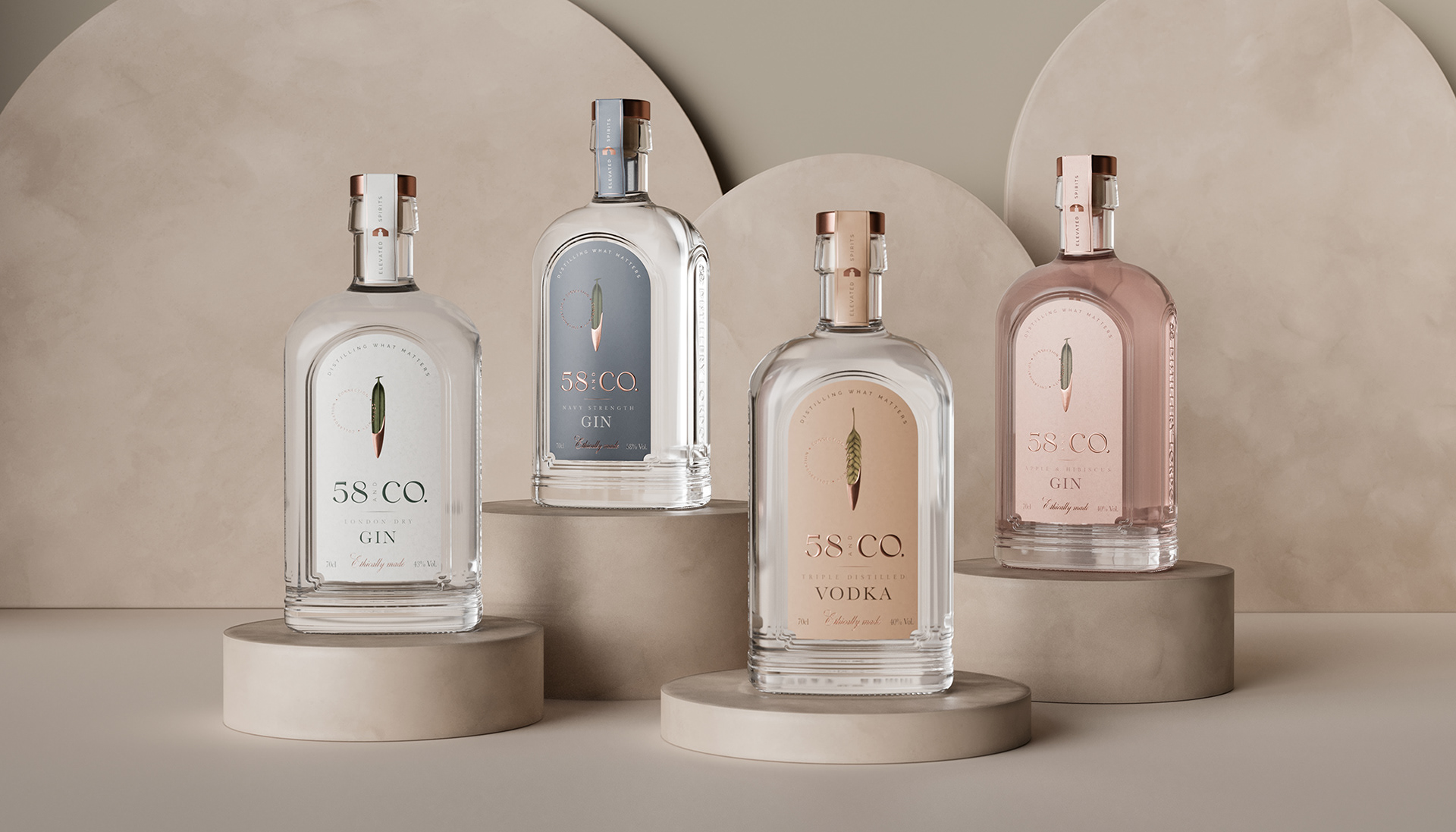58 and Co，Alcohol，Sensory experience，Design，