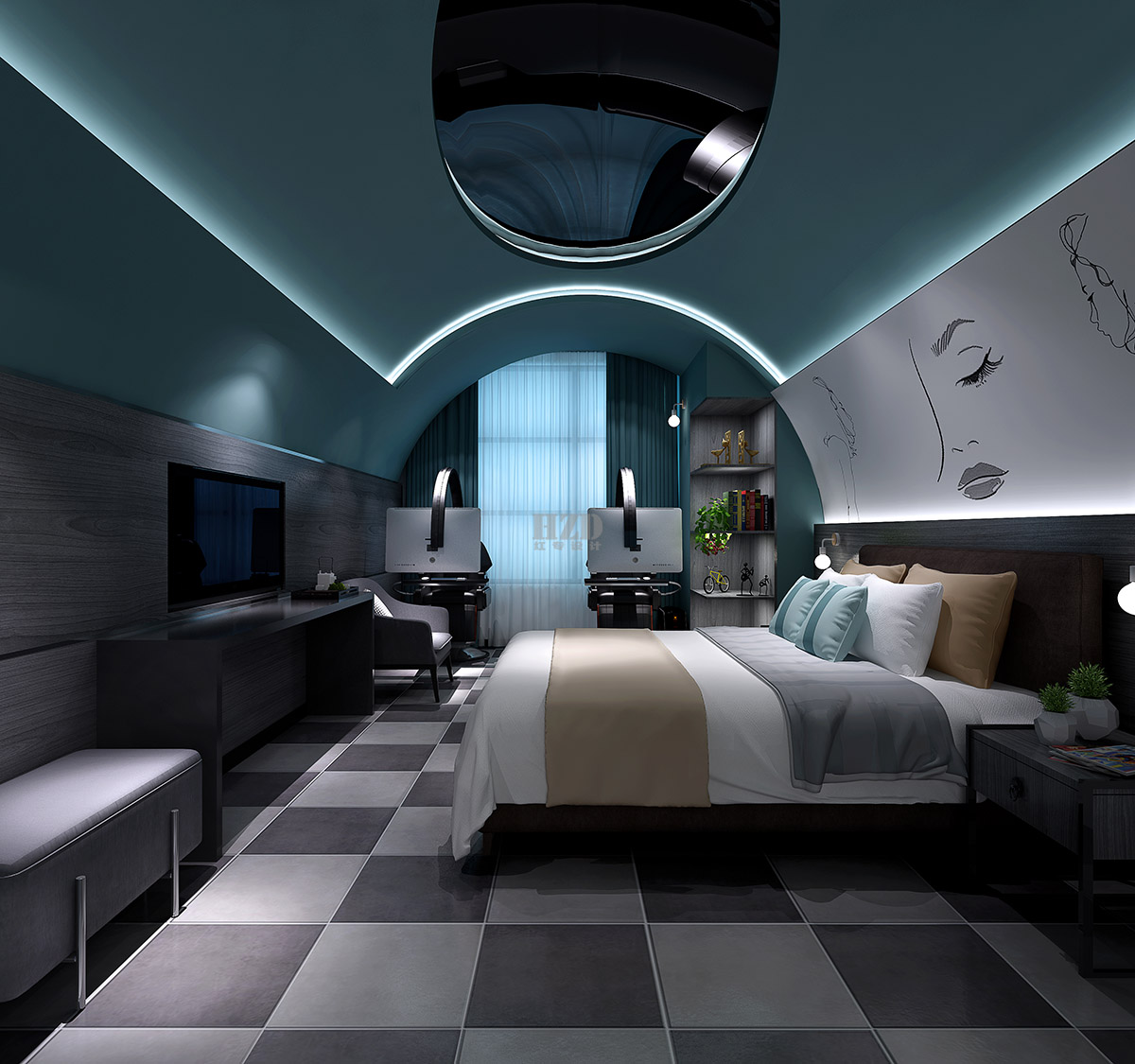 Hotel Design，Design of Electric Competition Hotel，Redtory design，