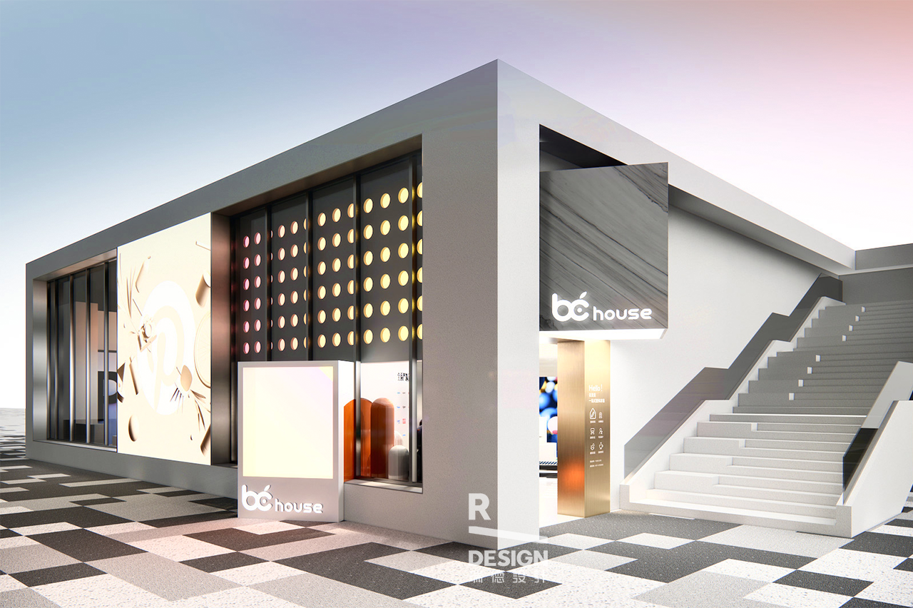 Red design，space design ，Green orange，New retail，Experience Center，