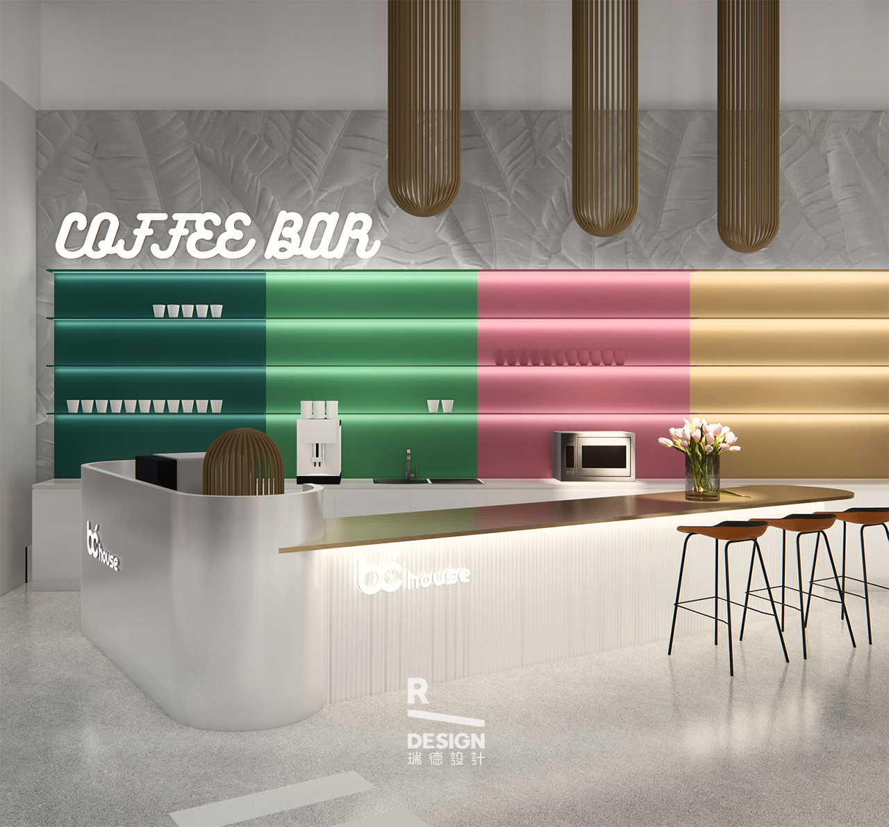 Red design，space design ，Green orange，New retail，Experience Center，