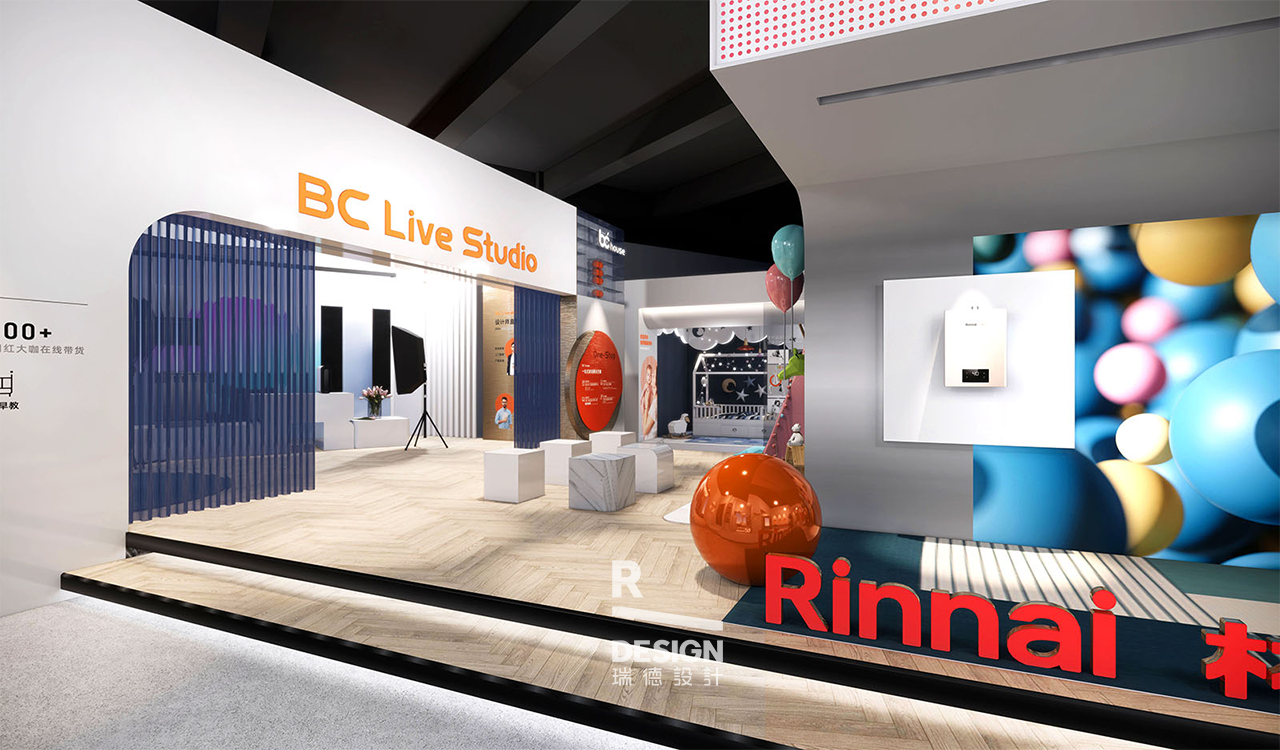 Red design，space design ，Green orange，New retail，Experience Center，