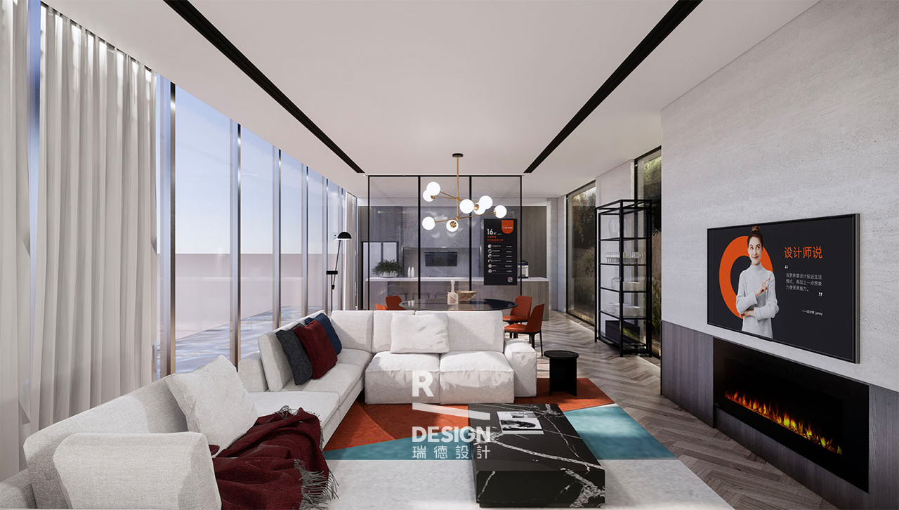 Red design，space design ，Green orange，New retail，Experience Center，