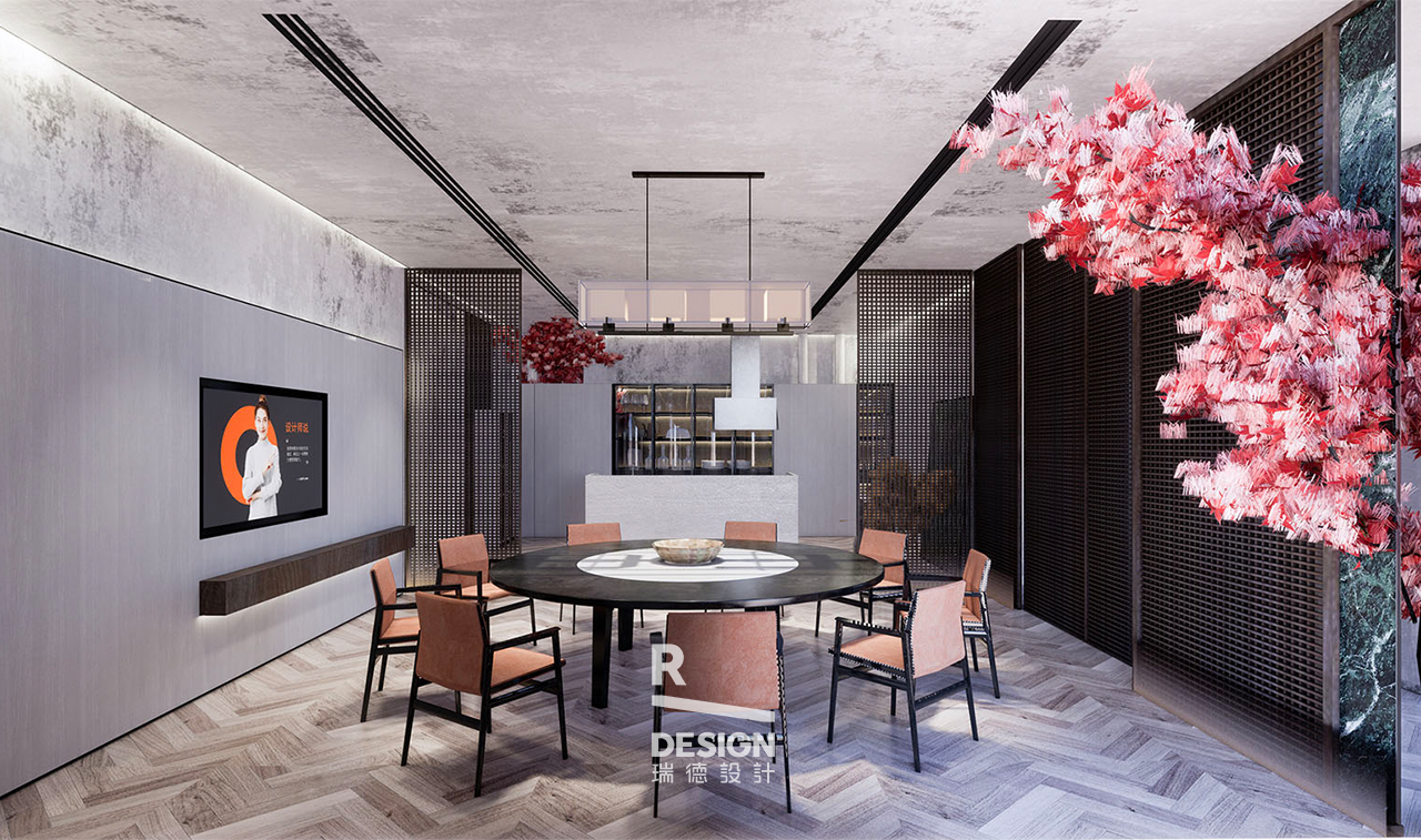 Red design，space design ，Green orange，New retail，Experience Center，