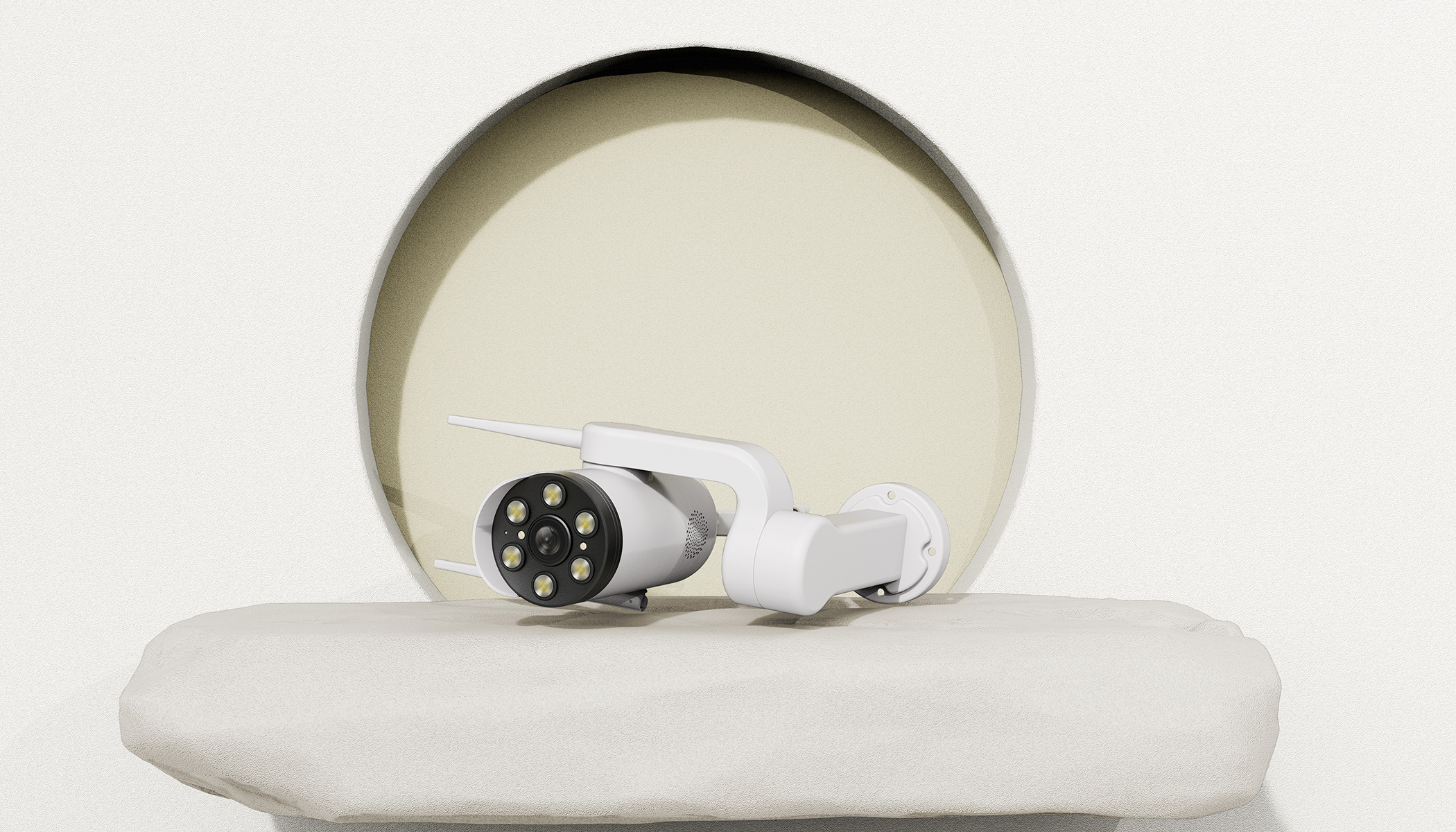 Guns，Monitor，Infrared monitoring，Appearance design，Structural design，camera，Intelligent Security Design，