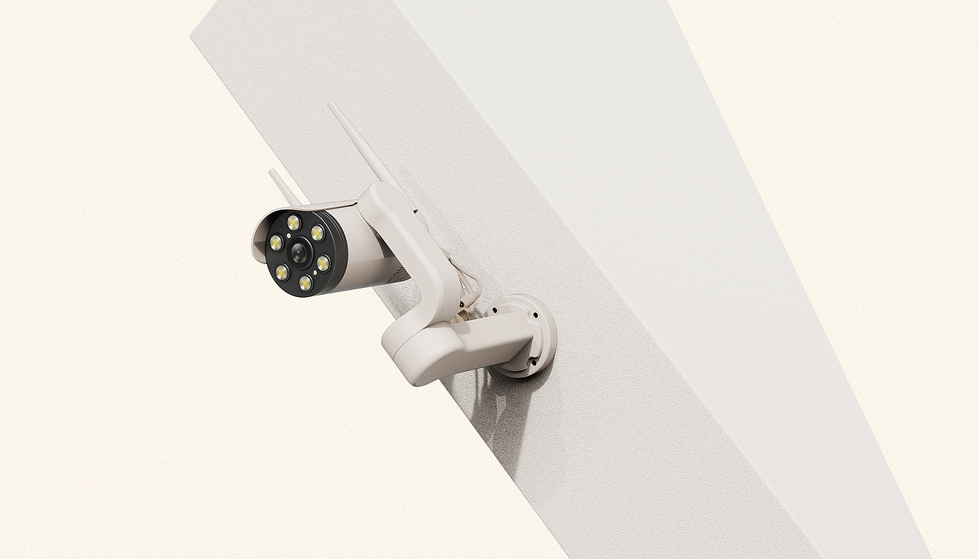 Guns，Monitor，Infrared monitoring，Appearance design，Structural design，camera，Intelligent Security Design，
