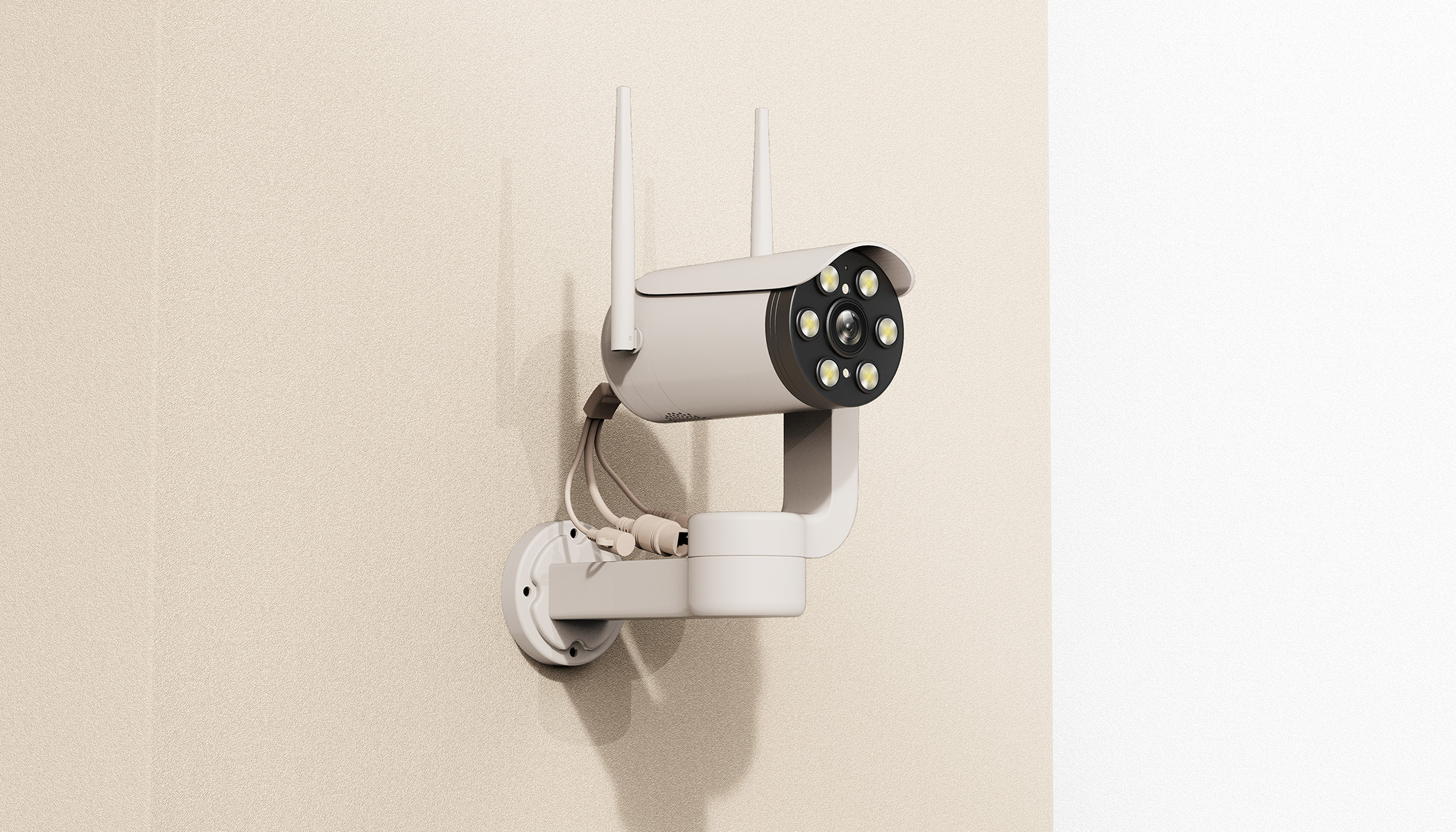 Guns，Monitor，Infrared monitoring，Appearance design，Structural design，camera，Intelligent Security Design，