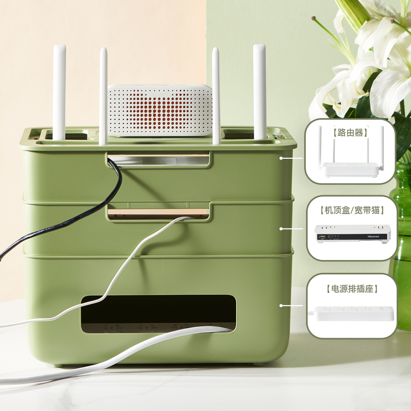 WiFi router storage box，product design，Receive，