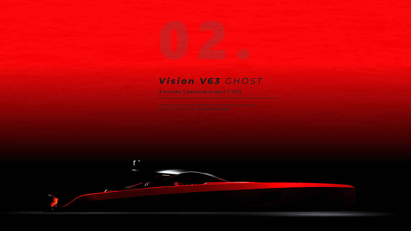 幻视 V63，游艇，概念设计，3d，