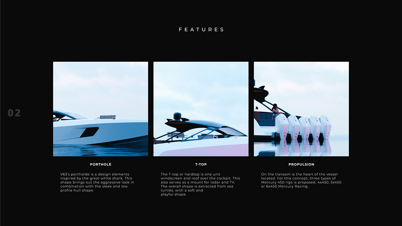 Vision V63，yacht，conceptual design，3d，