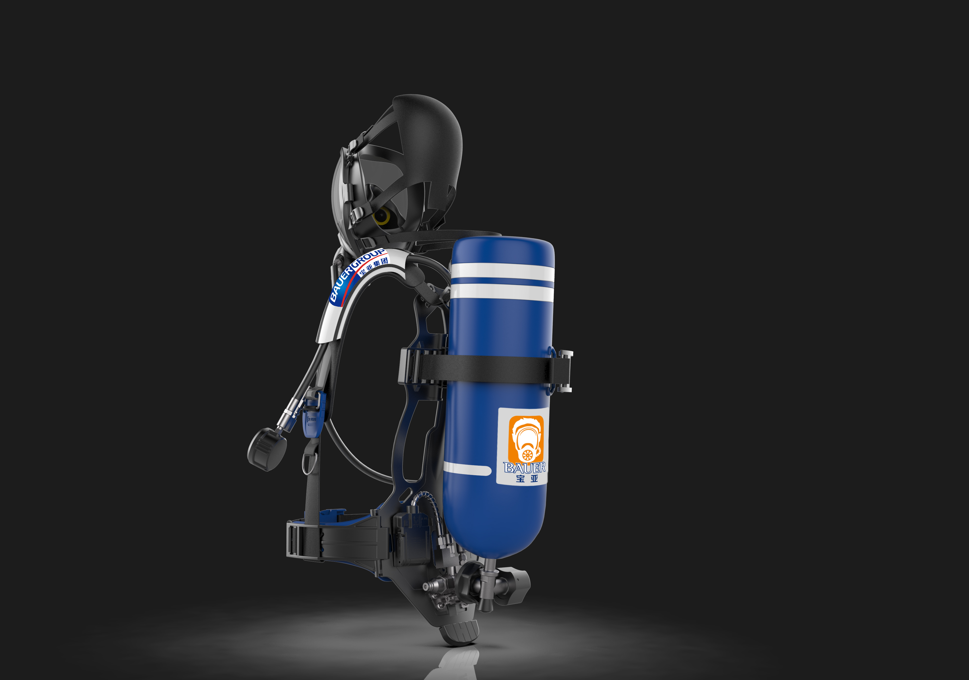 Empty call system，Fire fighting supplies，Helmet，antigas mask，respiratory system，Safety equipment，