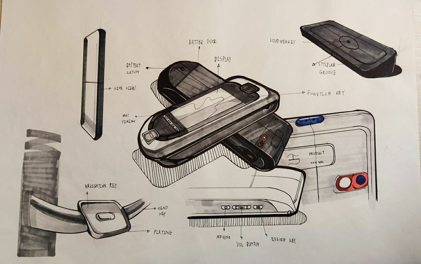 Hand drawn，product design，Hand drawn products，