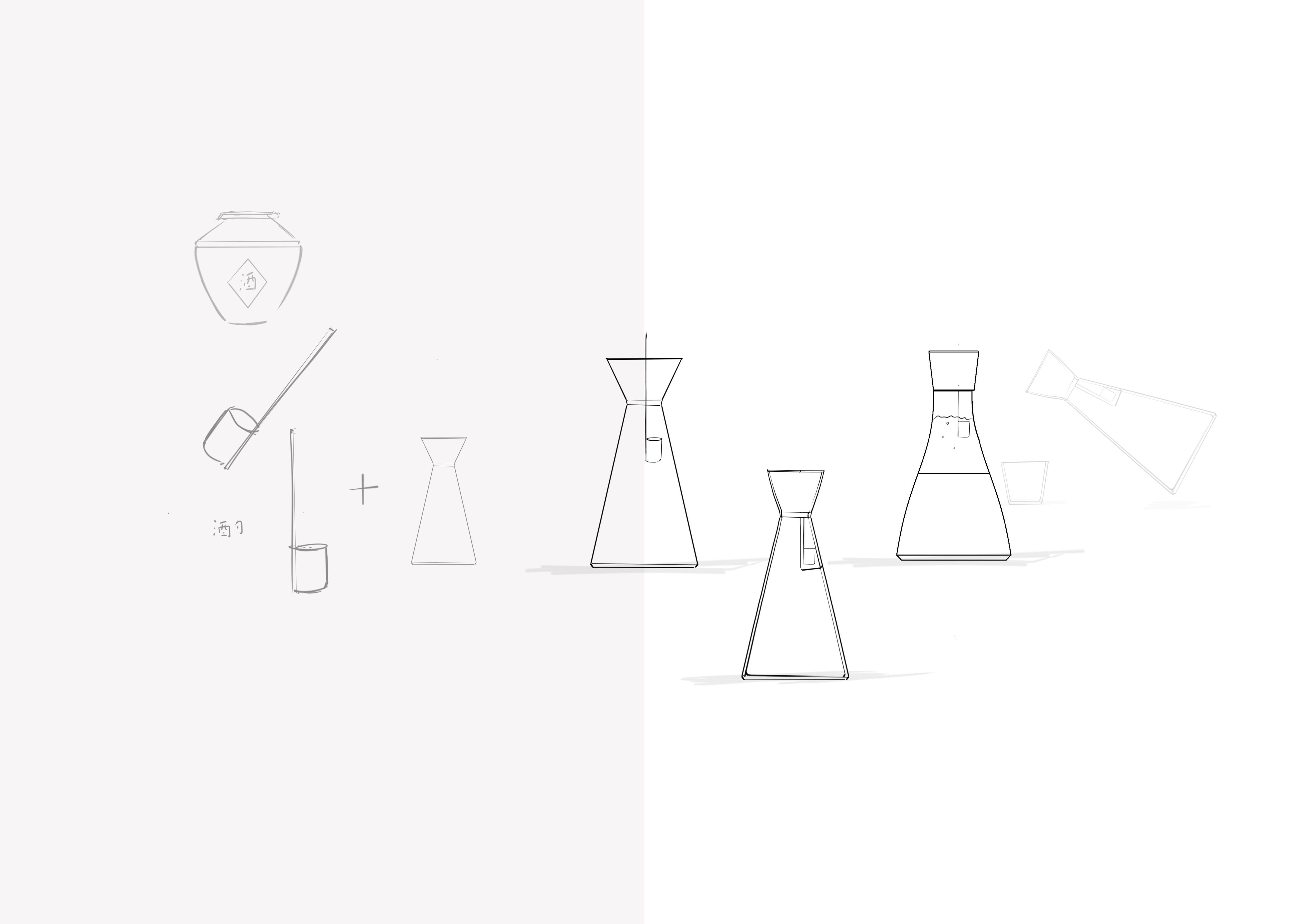 Wine bottle design, liquor, artwork, product rendering，