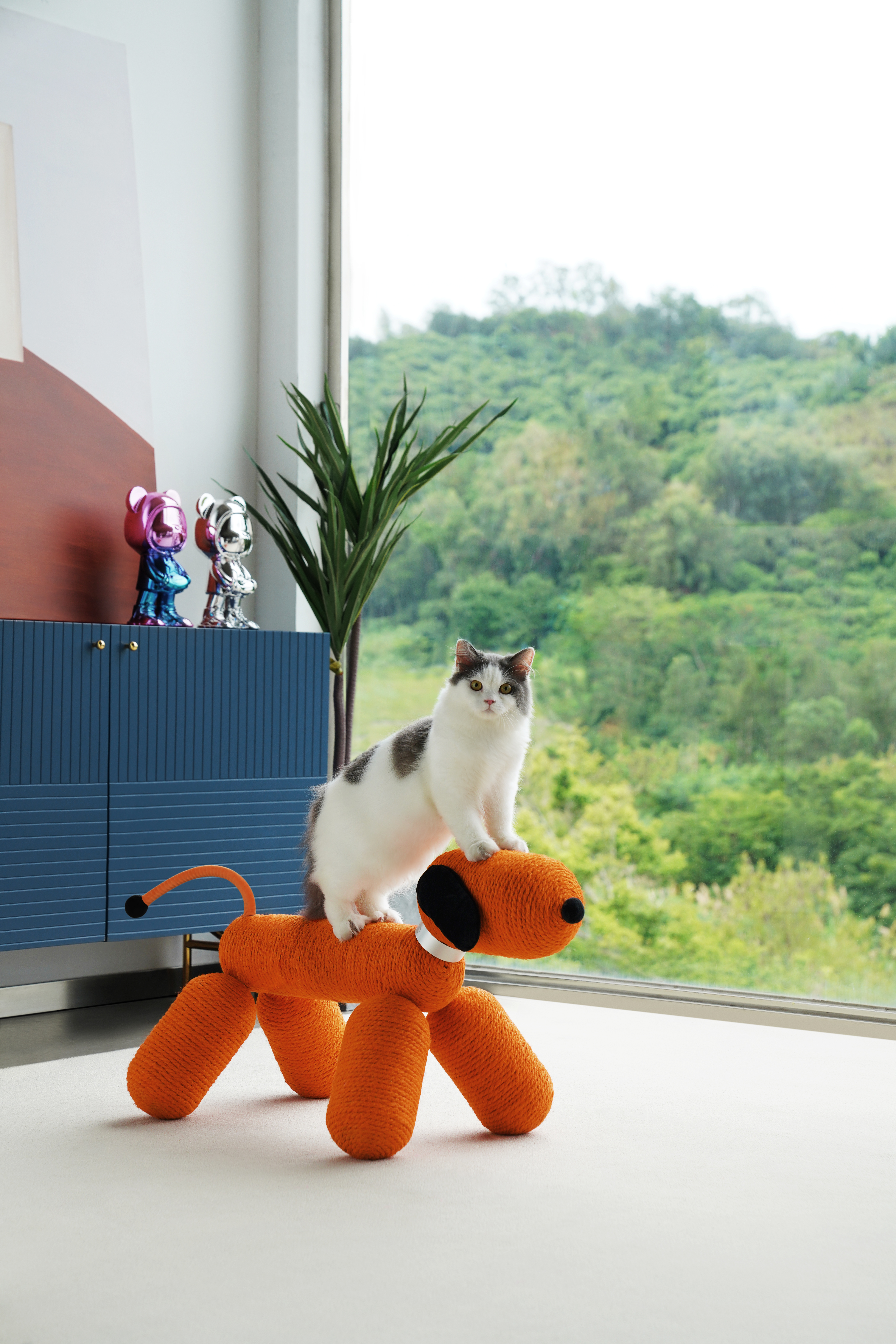 Product appearance design，Cat Scratch Rack，