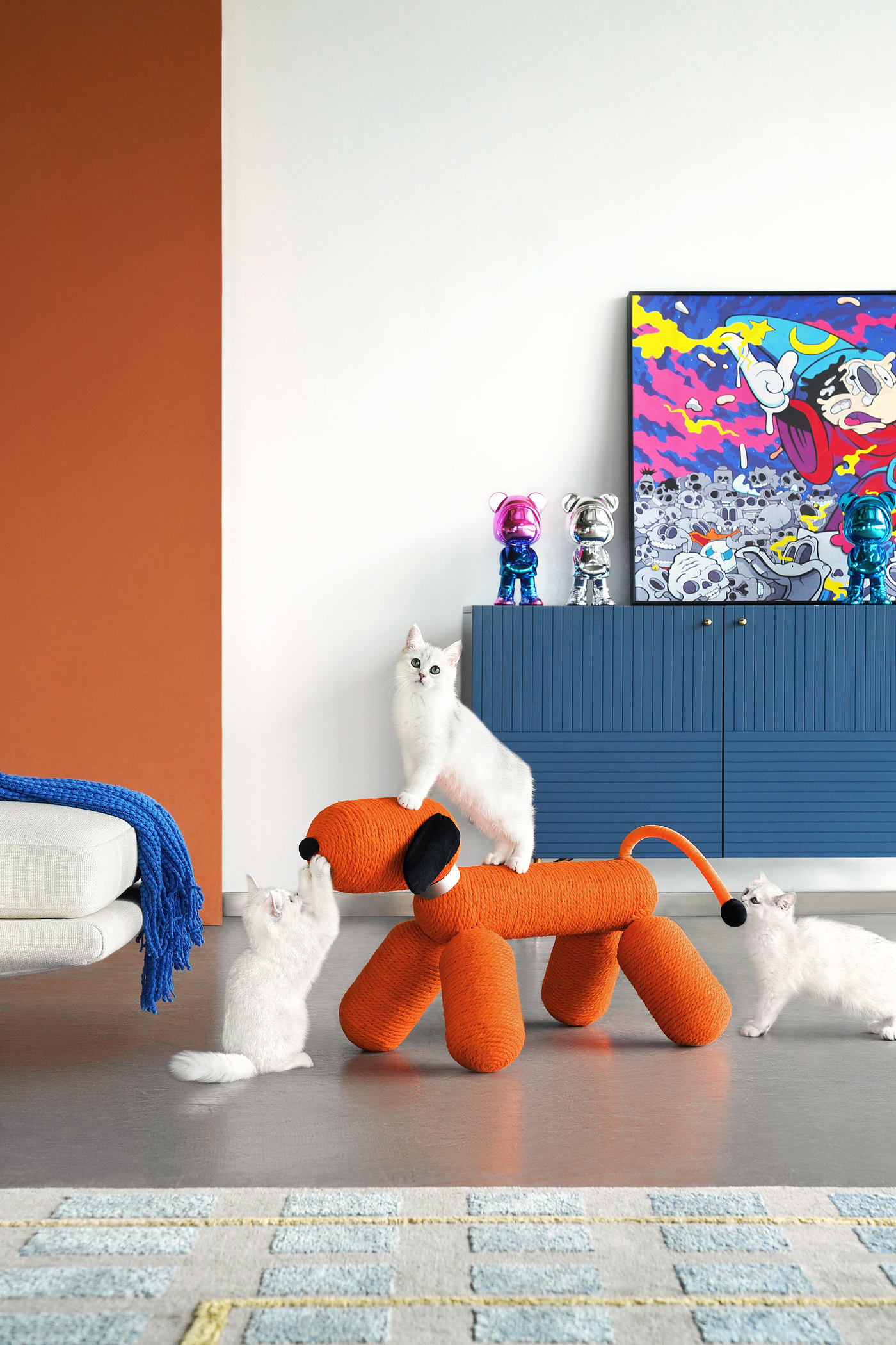 Product appearance design，Cat Scratch Rack，