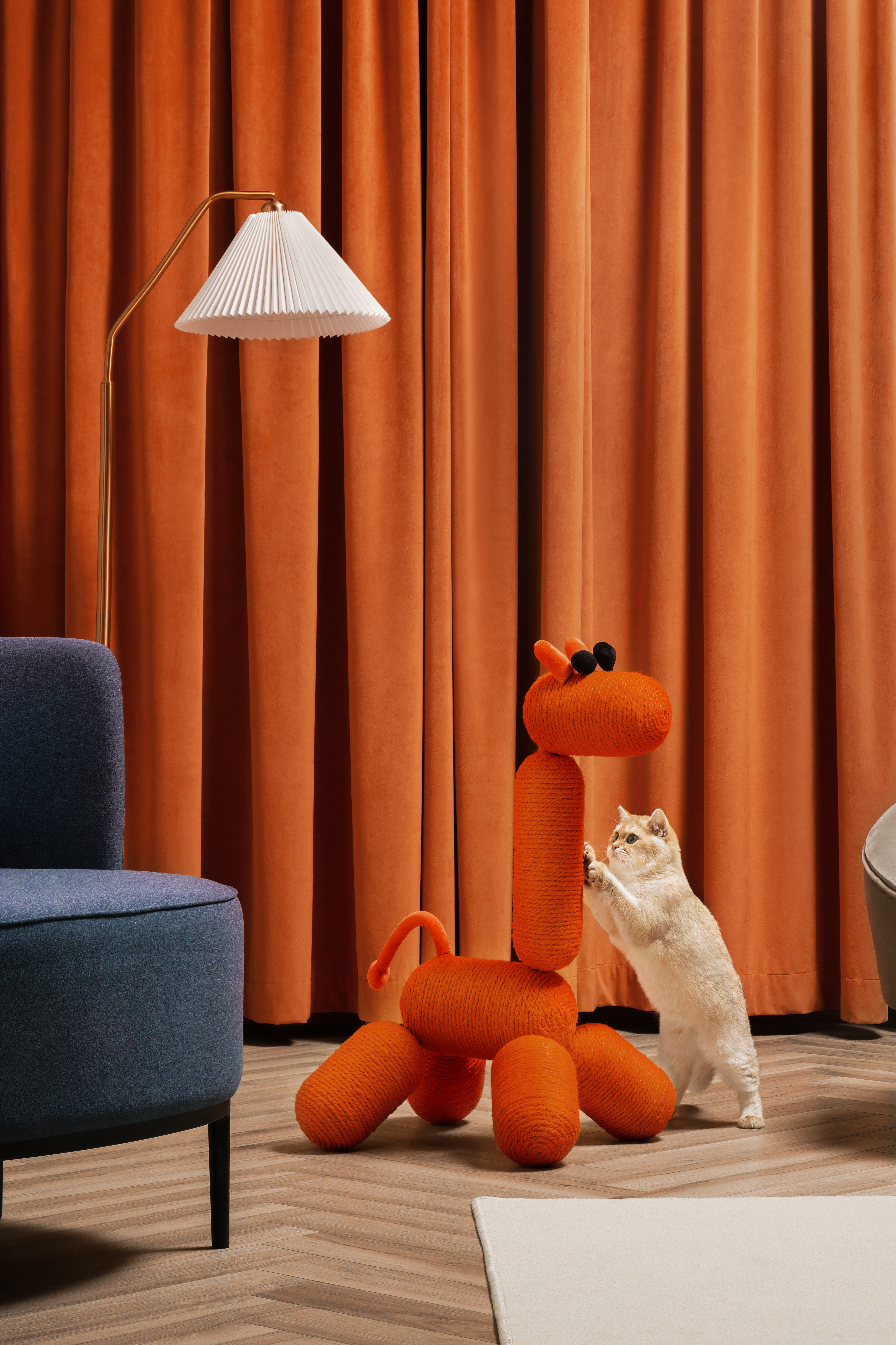 Product appearance design，Cat Scratch Rack，