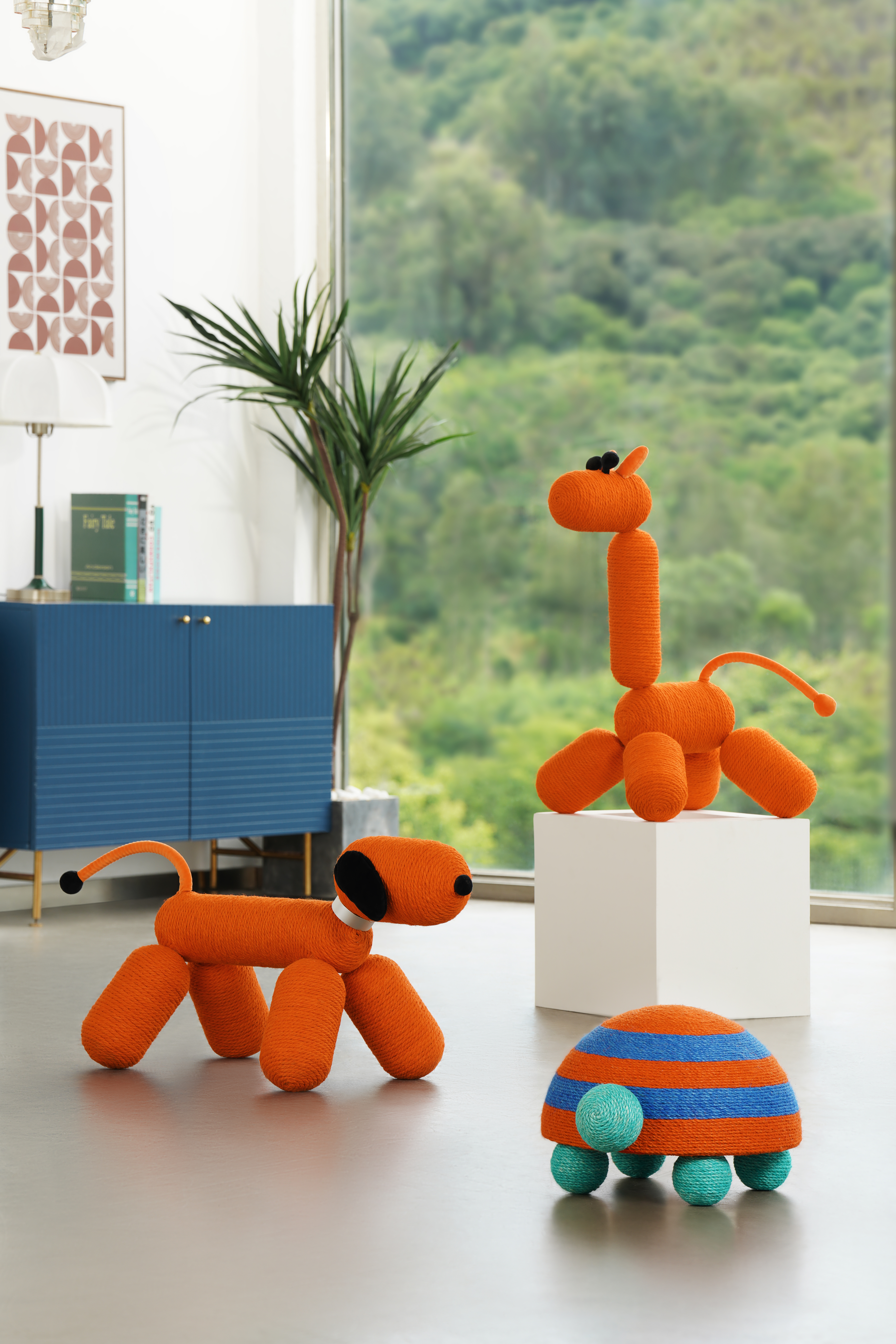 Product appearance design，Cat Scratch Rack，