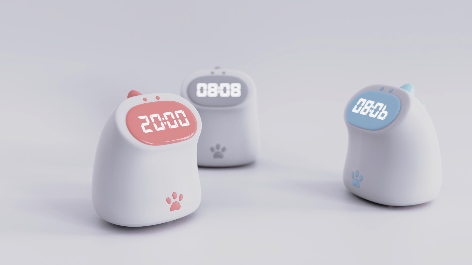 Night light，lovely，alarm clock，children，