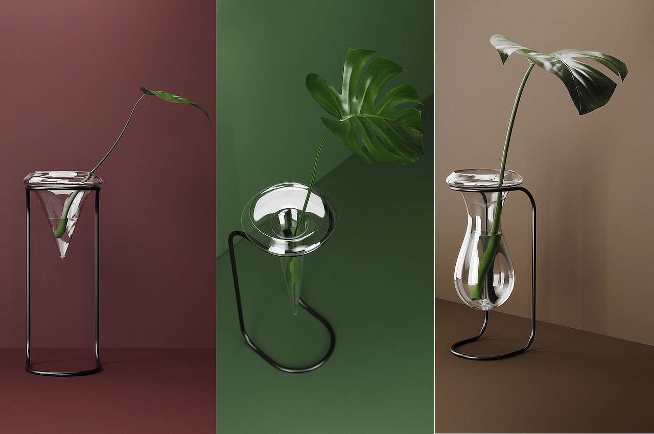 vase，VASO GATO，Simplicity，product design，