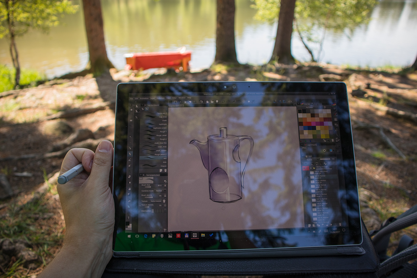 Porcelain 004，teapot，ceramics，