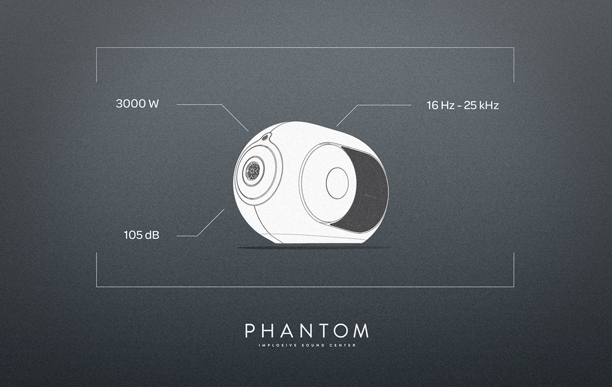 phantom，Sound system，Digital，product design，