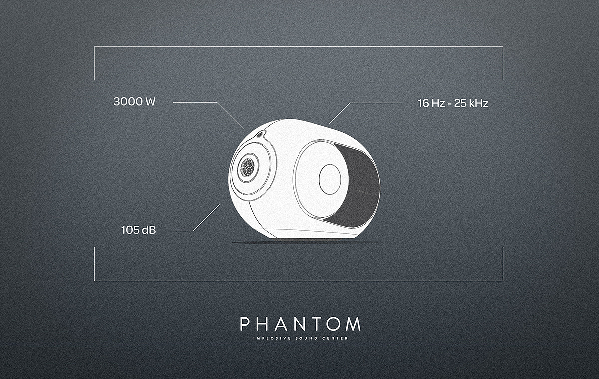 phantom，Sound system，Digital，product design，