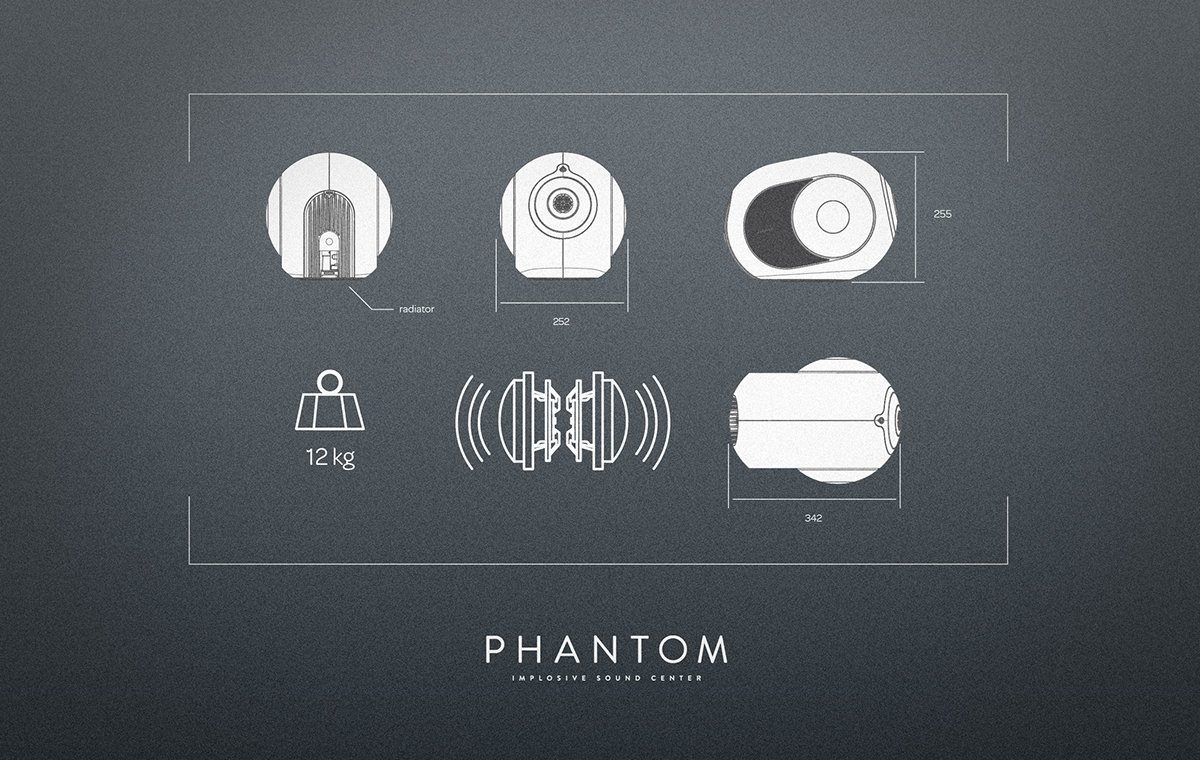 phantom，Sound system，Digital，product design，