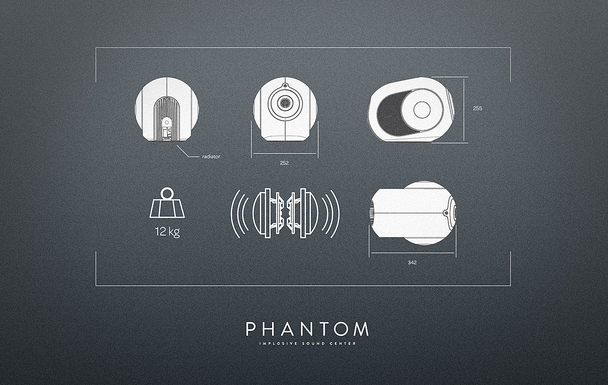 phantom，Sound system，Digital，product design，