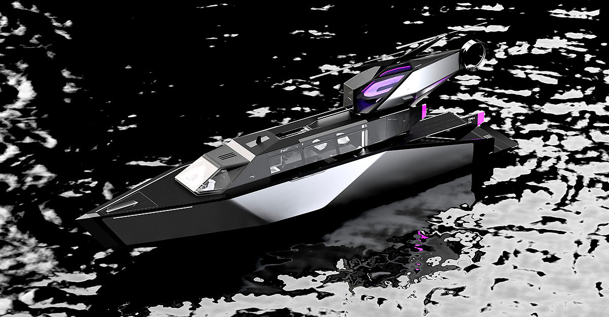 yacht，3D modeling，industrial design，ERIDANUS，