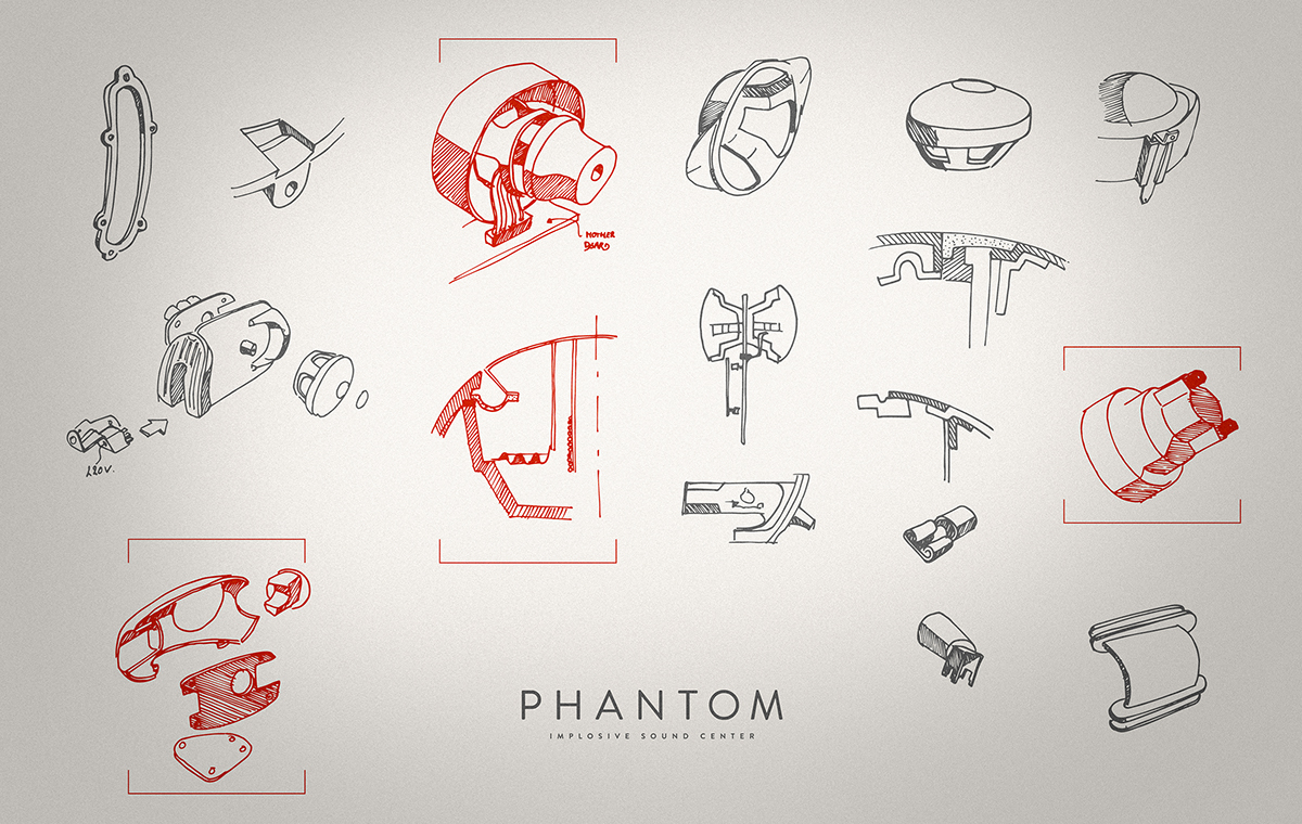 phantom，Sound system，Digital，product design，