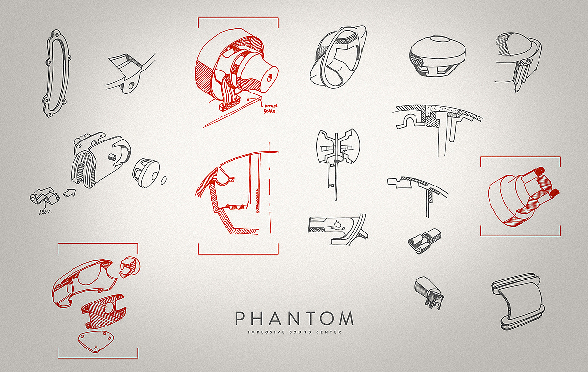 phantom，Sound system，Digital，product design，