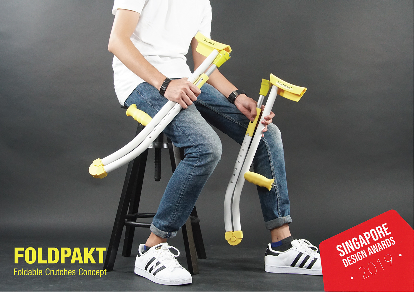 Foldable，a cane，conceptual design，Foldpakt，healthy，